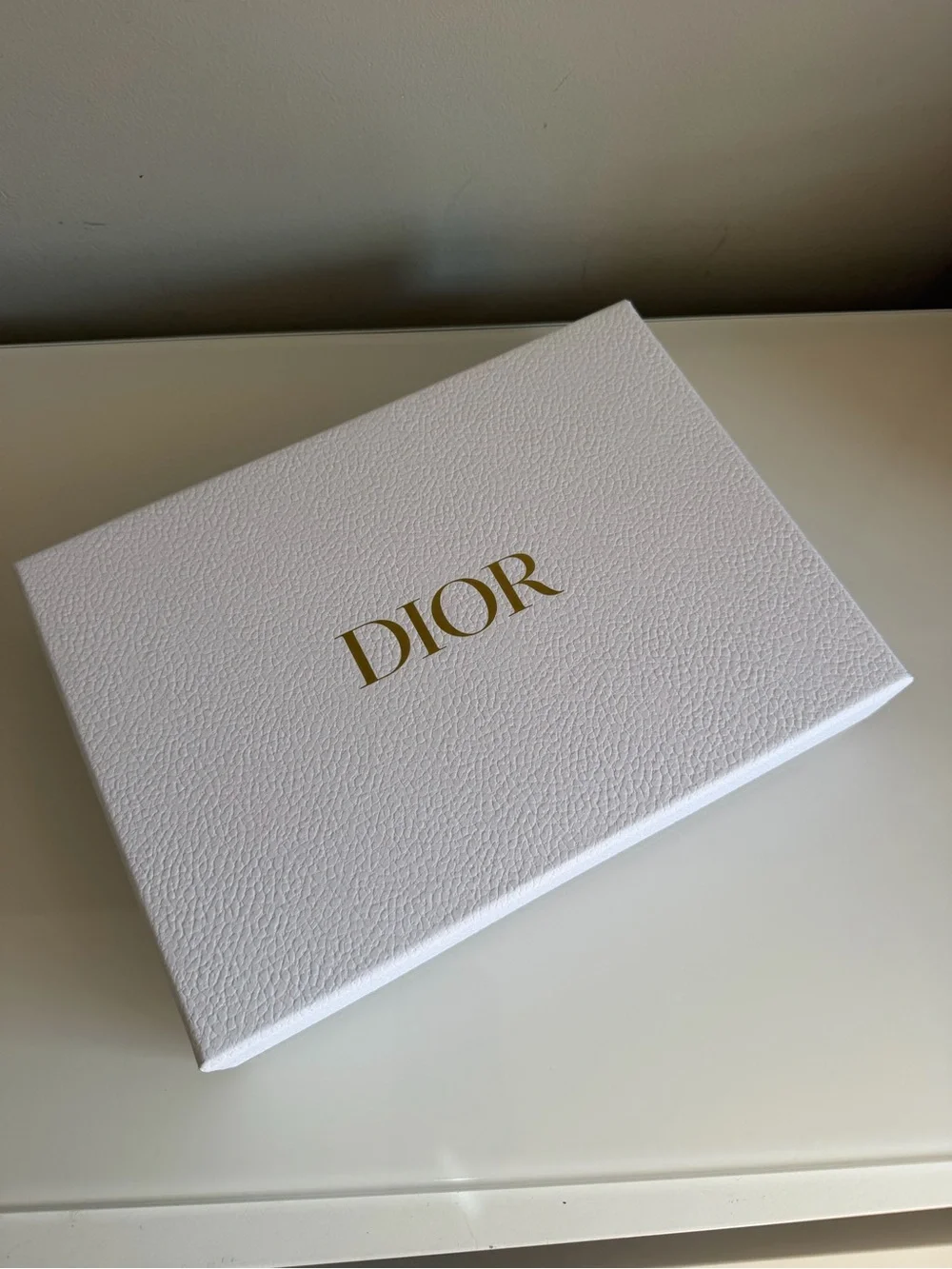 Dior White Gift Box with Gold DIOR Logo new